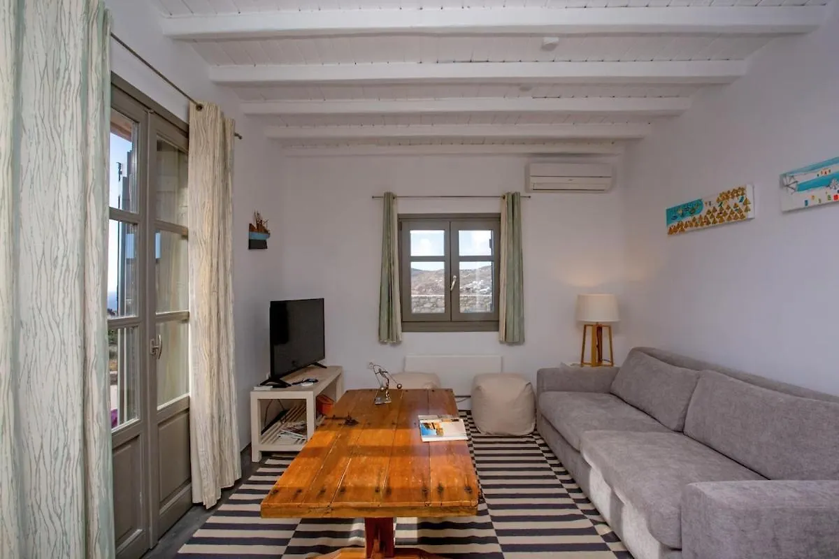 Private Apartment Sea View Yard Mykonos Town