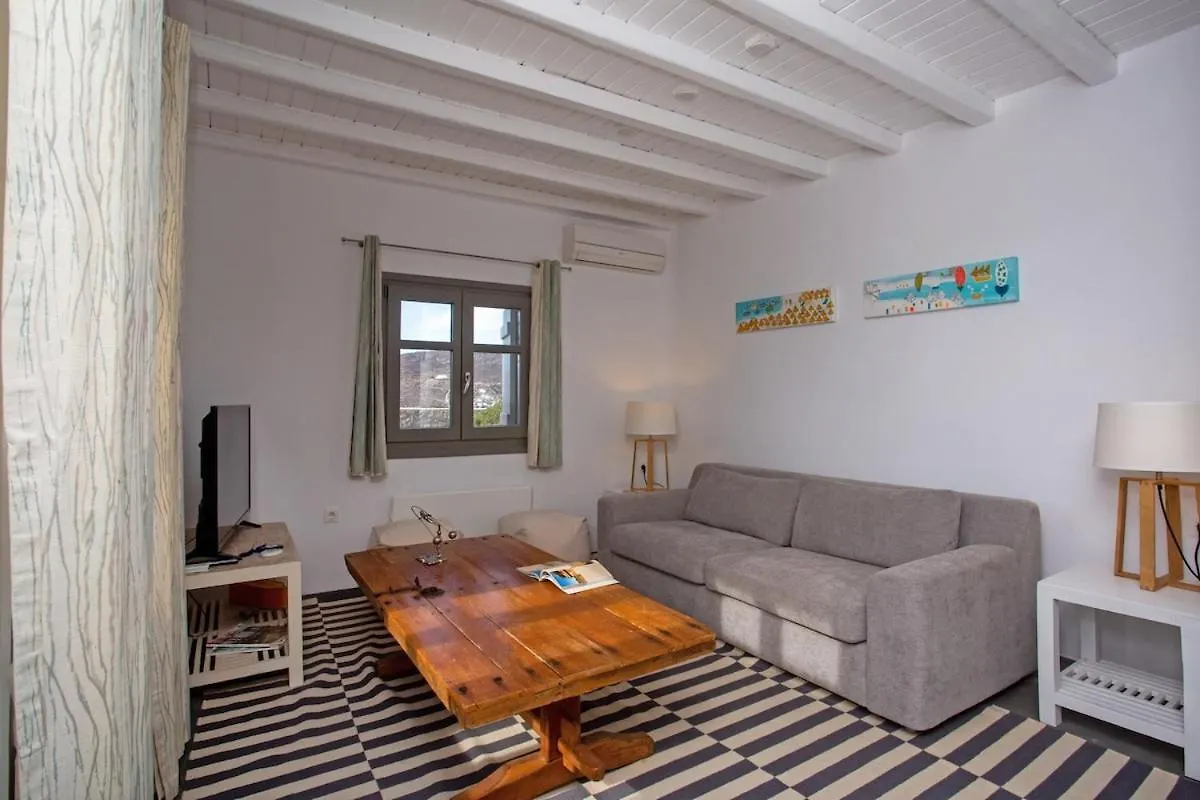 Private Apartment Sea View Yard Mykonos Town